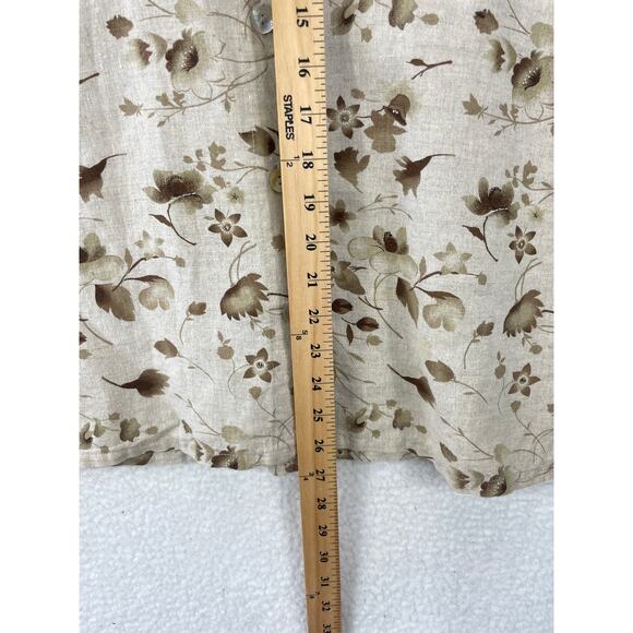 Vintage Cotton Studio Linen Shirt Men’s S Beige Button Up Made in USA Casual - Picture 6 of 7